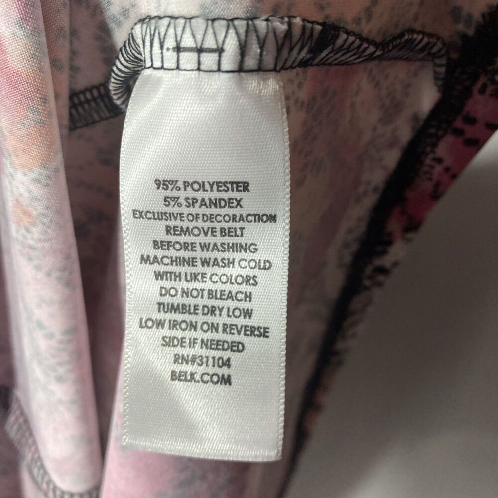 KIM ROGERS dress PL multicolor floral scoop neck dolman sleeves a-line - Picture 9 of 9